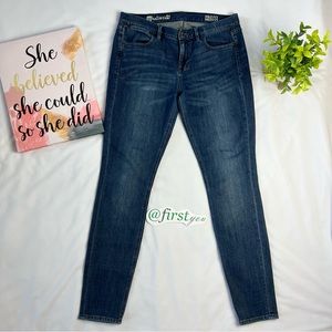 Madewell Skinny Blue Jeans Size 30x32